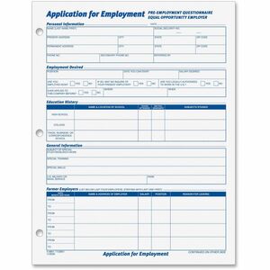 Tops Applications for Employment Forms