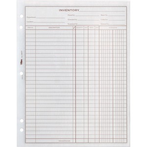 Tops Easy Use Inventory Sheets