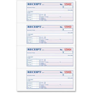 Tops Carbonless Manifold Receipt Books