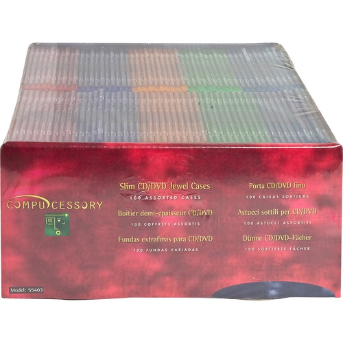 Compucessory Slim CD/DVD Jewel Cases | by Plexsupply
