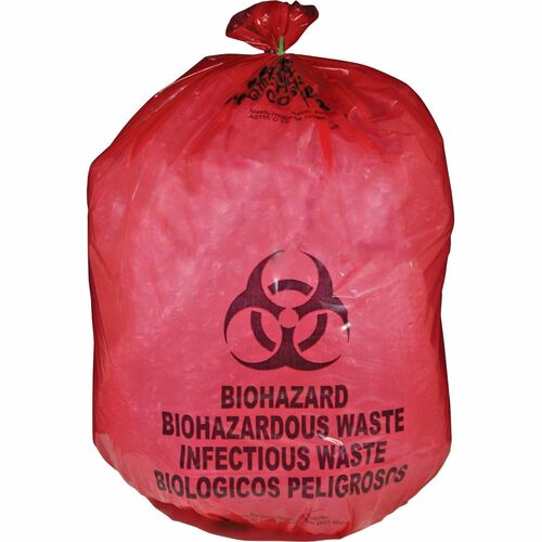 MHMS Red Biohazard Infectious Waste Bags | by Plexsupply