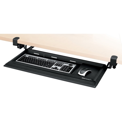 Pull out keyboard tray with mouse platform requires no tools - FEL8038301 : Keyboard Trays