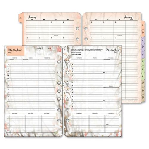 Franklin Covey Blooms Dated Weekly/Monthly Planner Refill FDP35448