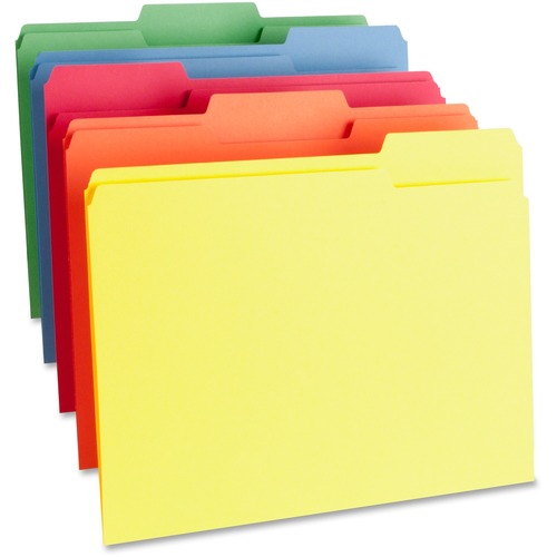 Bus. Source 1-Ply Color-coding File Folders | by Plexsupply