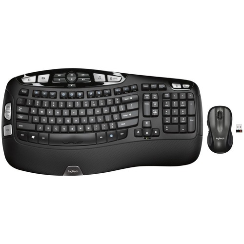 Logitech Wireless Wave Combo Mk550 With Keyboard And Laser Mouse (920-002555)