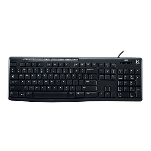 Logitech Media Keyboard K200 With Onetouch Media And Internet Keys (920002719)