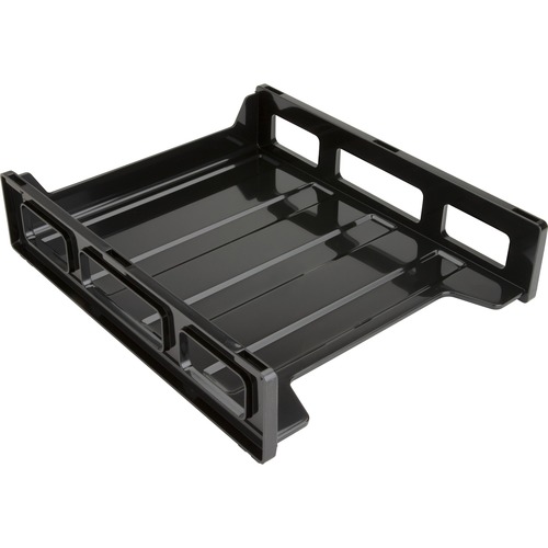 Bus. Source Front-Load Stackable Letter Tray | by Plexsupply