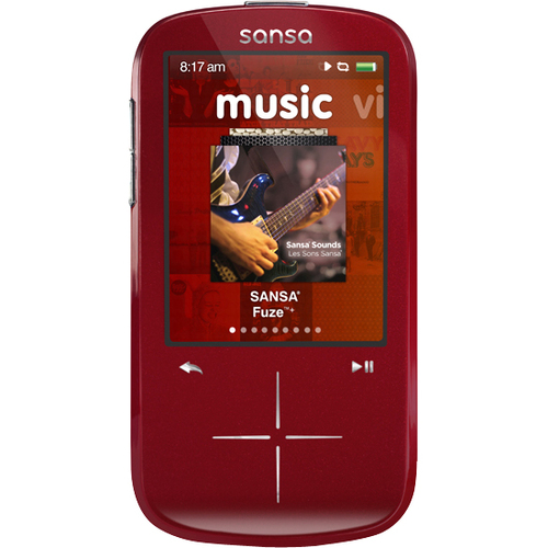 Sandisk Fuze Plus 4gb Mp3 Player Red - Sdmx20r-004gr-a57