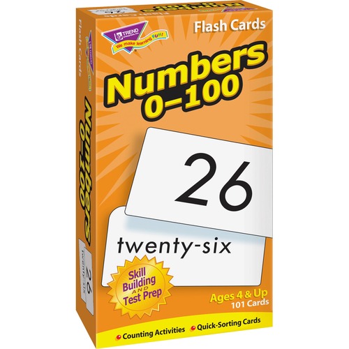 Trend Numbers 0-100 Flash Cards | by Plexsupply