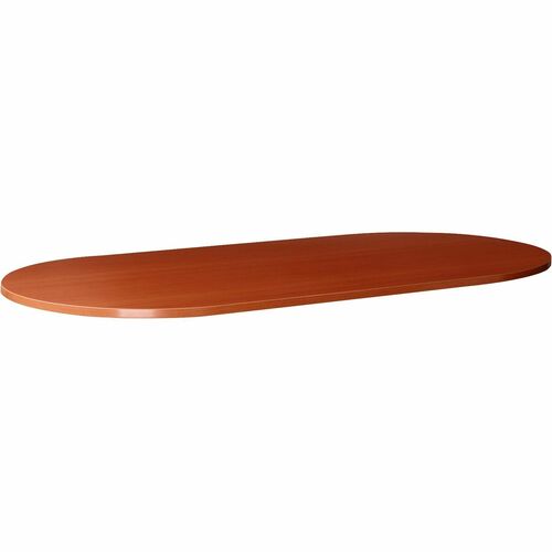 Lorell Essentials Cherry Oval Conference Tabletops | by Plexsupply