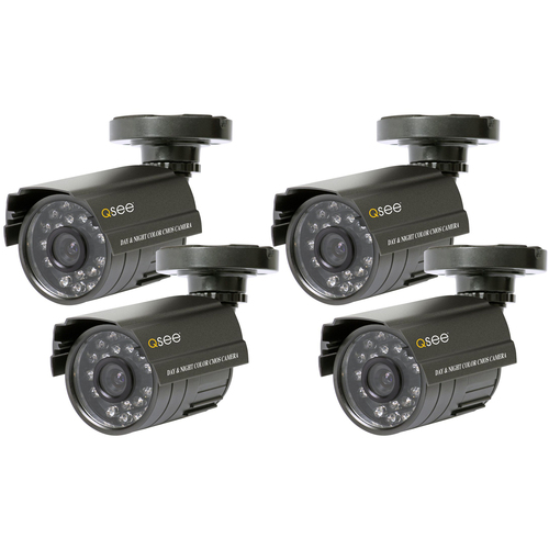 Qsee 4pk Q-see Color Cam 1/4 Sensor - 400tvl 3.6mm Lens - Qsm1424c4