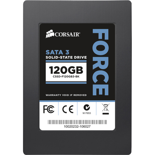 Corsair 120GB Force Series 3 Ssd Sata 3 - 6GB/s 2.5in 550MB/s Read 510MB/s - Cssd-f120gb3-bk