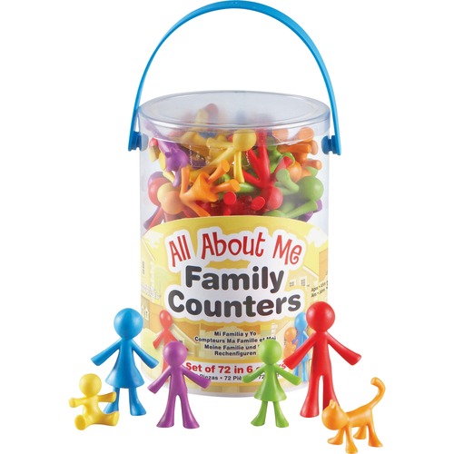 Learning Res. All About Me Family Counters Set | by Plexsupply