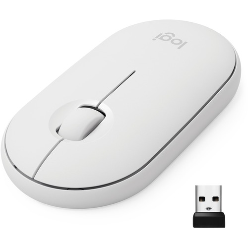 Converteren Lief Mathis Logitech® Pebble Wireless Mouse M350 - 2.40 GHz - Off White - USB - WB Mason