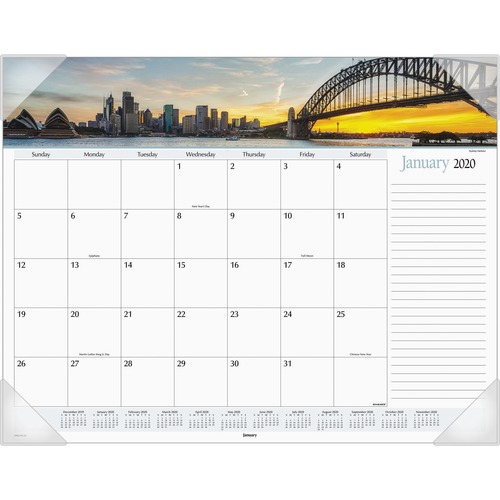 Aag Dmd14532 At A Glance Harbor Views Monthly Desk Pad