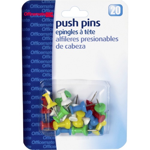 Officemate Clear Push Pins | by Plexsupply