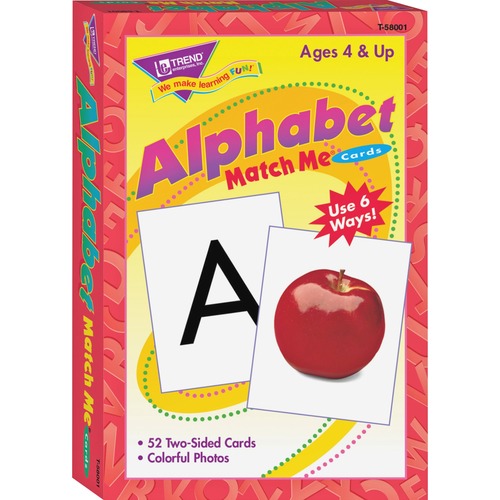 Trend Alphabet Match Me Flash Cards | by Plexsupply