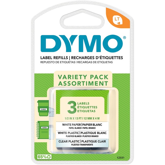 Dymo LABEL, DYMO LETRA TAG, 3 VALUE PACK