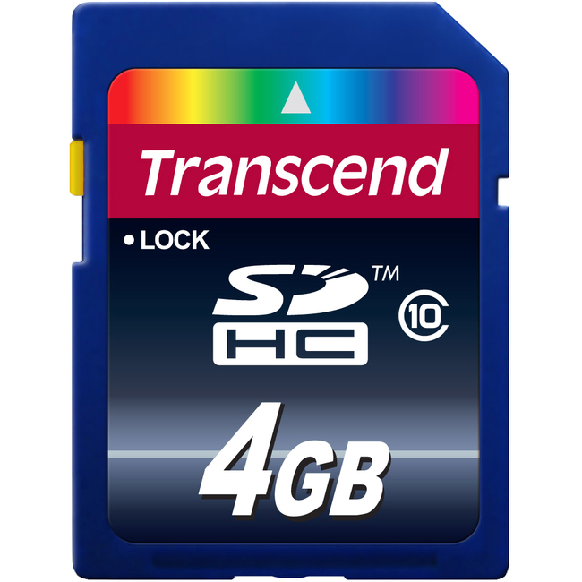 Transcend SECURE DIGITAL, 4GB, SDHC CLASS 10