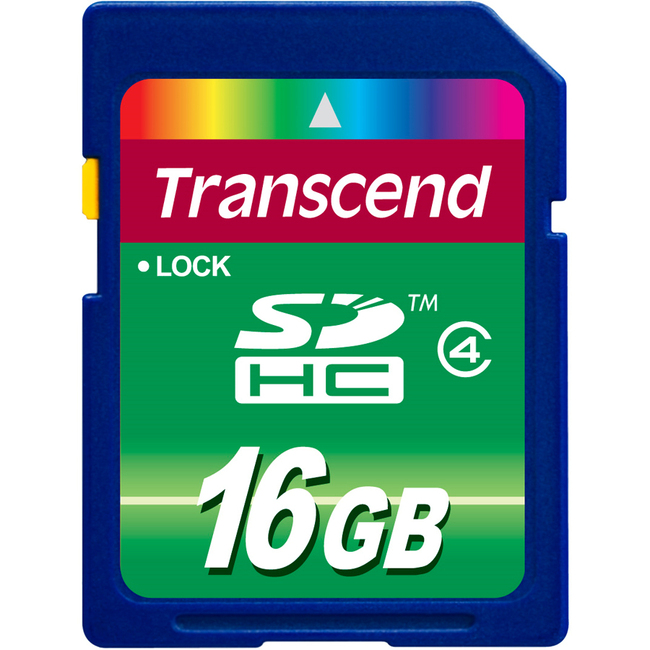 Transcend SECURE DIGITAL, 16GB SDHC CLASS 4