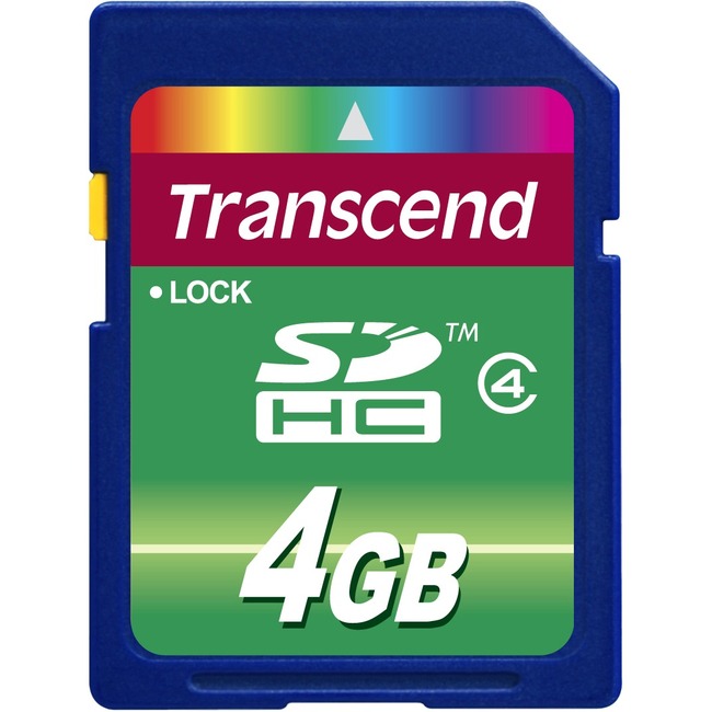 Transcend SECURE DIGITAL, 4GB SDHC CLASS 4