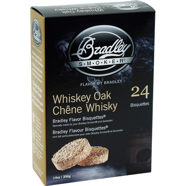 Bradley Smoker Whiskey Oak Bisquettes 24-Pack