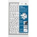 Chartpak 01026 Vinyl Numbers/Letters, 3/4'', White, CHA01026, CHA 01026
