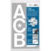 Chartpak 01076 Vinyl Numbers/Letters, 3'', White, CHA01076, CHA 01076