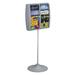 Deflect-o Twelve Magazine Revolving Floor Rack