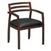 Basyx VL851 Leather Slat Back Guest Side Chair