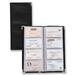 Sparco 01732 Business Card File, Vinyl-covered, 96-Card Cap, Black, SPR01732, SPR 01732
