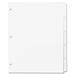 Sparco Single Reverse Collated Index Dividers