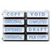 Sparco Pre-Inked Mini Message Stamp Kit