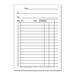 Sparco Carbonized-Back Sales Book