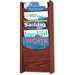 Safco 5-Pocket Wood Magazine Rack