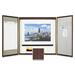 Quartet 852 Conference Room Cabinet, 4'' x 4', Walnut, QRT852, QRT 852