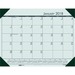 House of Doolittle 12471 Desk Pad, 12 Month, Jan-Dec, 22'' x 17'', Green, HOD12471, HOD 12471