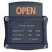 Quartet Double Sided Open and Closed Sign