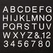 Quartet White Plastic Helvetica Letter Set
