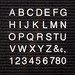 Quartet White Plastic Helvetica Letter Set