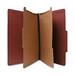 NAT01093 - Recycled Folder, Legal, 2 Partitions, 15/BX, Red