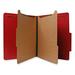 NAT01891 - Recycled Folder, Letter, 2 Partitions, 15/BX, Bright Red