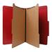 NAT01895 - Recycled Folder, Legal, 2 Partitions, 15/BX, Red