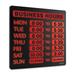 U.S. Stamp & Sign Lighted Business Hours Sign