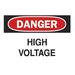 Accuform Signs R3 Safety Danger High Voltage Safety Sign