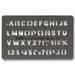 Chartpak Block Alphabet Lettering Template