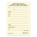 Blueline Bilingual Petty Cash Vouchers Pad