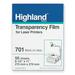 3M 701 Highland Laser Printer Transparencies