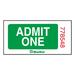 Blueline Admit One Ticket