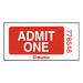 Blueline Admit One Ticket